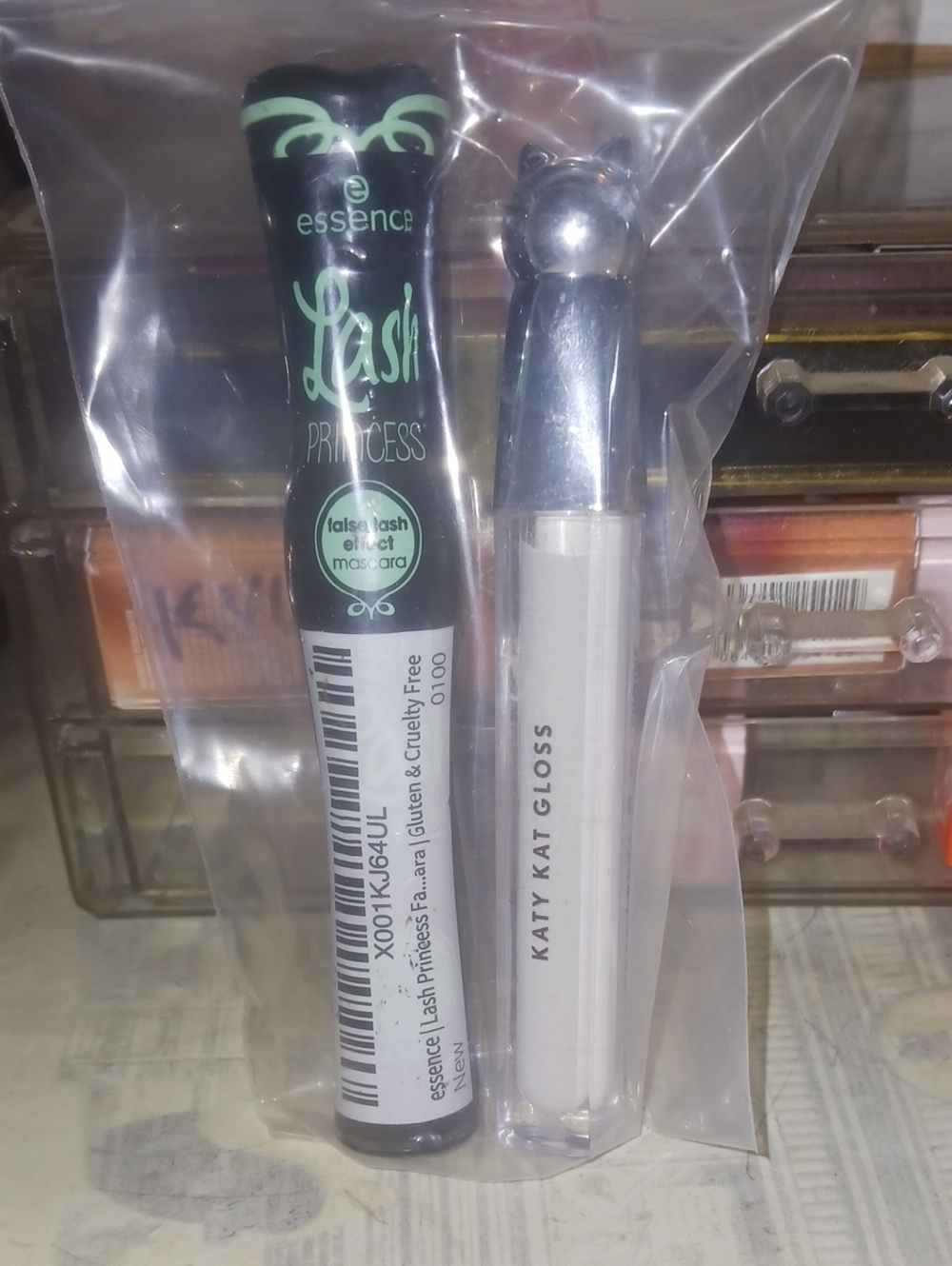 essence Lash Princess Mascara + Katy Kat Gloss Duo